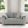 vidaXL Sofa Cloud Grey 160 x 77 x 82 cm Fabric