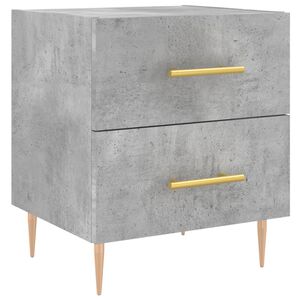 vidaXL Bedside Cabinet Concrete Grey 40x35x47.5 cm Engineered Wood