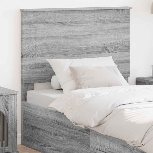 vidaXL Headboard Grey Sonoma 75 cm Engineered Wood