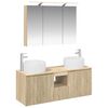 vidaXL Bathroom Cabinet Set 4 pcs Sonoma Oak Engineered Wood