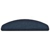 vidaXL Stair Mats Self-adhesive 15 pcs 65x21x4 cm Navy Half Round Large