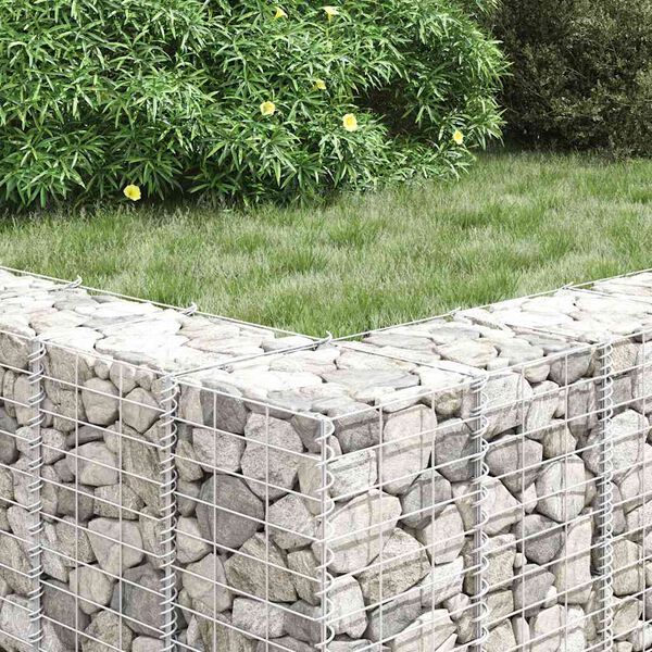 vidaXL Gabion Raised Beds 3 pcs 30x30x100 cm Iron