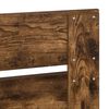 vidaXL Bed Frame Smoked Oak 120 x 190 cm Solid Pine Wood