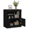 vidaXL Sideboard with LED Lights Black 60x37x67 cm