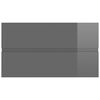 vidaXL Bathroom Furniture Set High Gloss Grey Engineered Wood