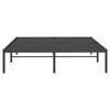 vidaXL Metal Bed Frame without Mattress Black 160x200cm