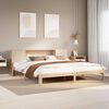 vidaXL Bookcase Bed without Mattress 200x200cm Solid Wood Pine
