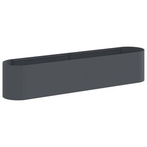 vidaXL Raised Garden Bed Anthracite 200 x 40x 40 cm