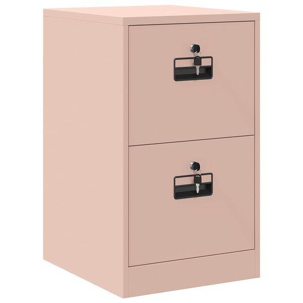 vidaXL File Cabinet Geometric Pink 44 x 50 x 74.5 cm Cold-Rolled Steel