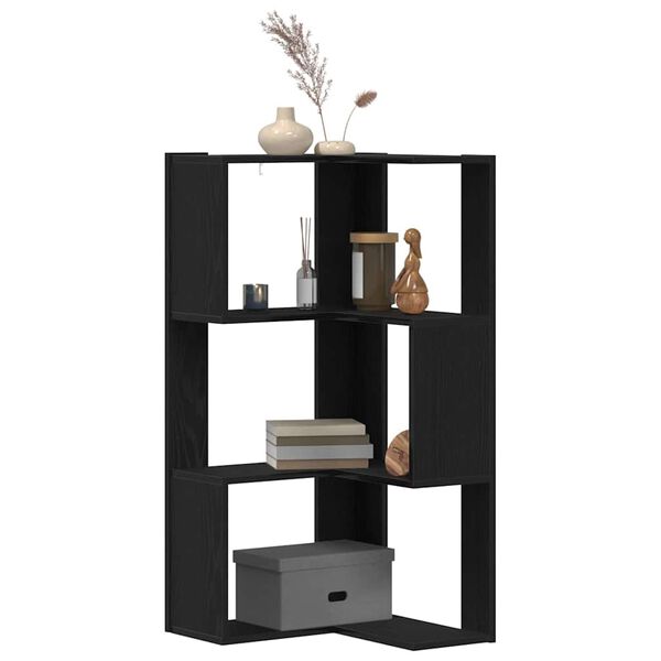 vidaXL Bookcase Black Oak 50 x 50 x102 cm