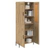 vidaXL Highboard 2 pcs Artisan Oak Engineered Wood