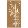 vidaXL Garden Wall Decoration 105x55 cm Corten Steel Bamboo Design
