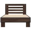 vidaXL Bed Frame without Mattress Brown Oak 90x190 cm Single