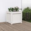 vidaXL Garden Planter White 40x40x40 cm Solid Wood Pine
