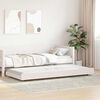 vidaXL Bed Frame White 80 x 200 cm Solid Pine wood