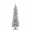 vidaXL Artificial Christmas Tree with 150 LEDs with Stand White 120 cm