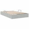 vidaXL Storage Bed with Mattress Light Grey 120 x 200 cm Velvet