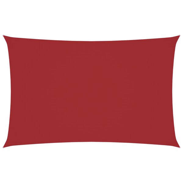 vidaXL Sunshade Sail Oxford Fabric Rectangular 2x4.5 m Red