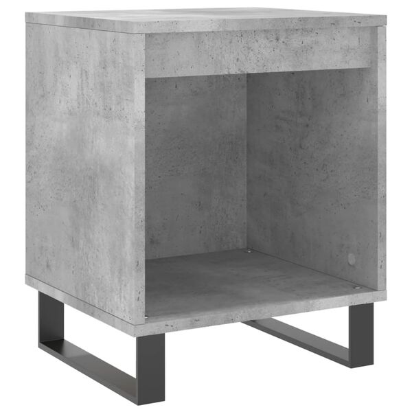 vidaXL Bedside Cabinets 2 pcs Concrete Grey 40x35x50 cm Engineered Wood