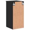 vidaXL Bathroom Cabinet Wall-mounted with Door Black 30 x 31.5 x 61 cm