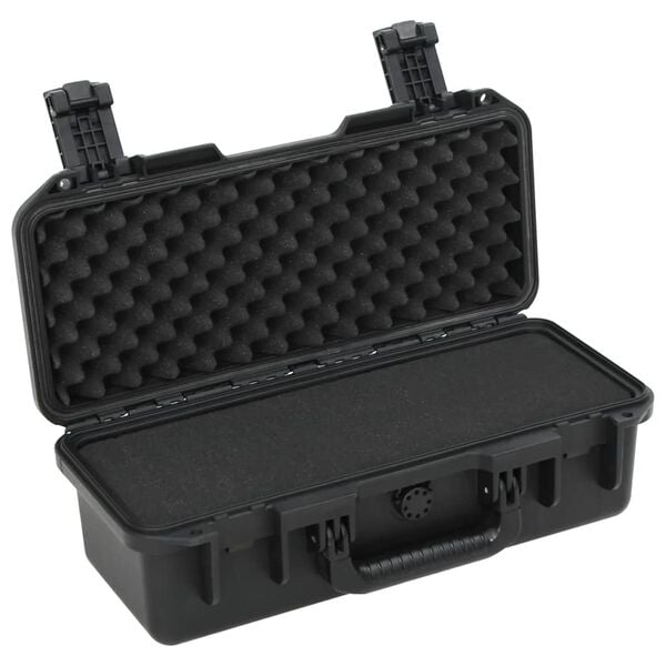 vidaXL Portable Flight Case Black 46.5x21.5x17.5 cm PP