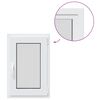 vidaXL Basement Window "RISOR" 50x75 cm Tilt&Turn DIN Right White