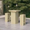 vidaXL 3 Piece Garden Bar Set Impregnated Pinewood
