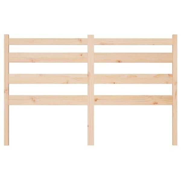 vidaXL Bed Headboard 126x4x100 cm Solid Wood Pine