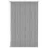 vidaXL Wall-mounted Garden Shed Grey 118x100x178 cm Galvanised Steel