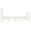 vidaXL Bed Frame without Mattress White 120x200 cm Solid Wood