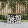 vidaXL Garden Bench Gabion Design 63x44x42 cm Impregnated Wood Pine