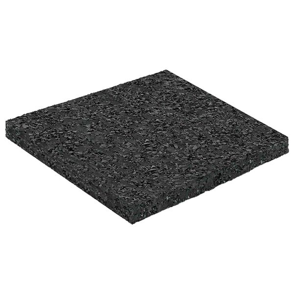 vidaXL Rubber Granulate Patio Pad Black 9 x 9 x 0.6 cm Rubber