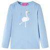 vidaXL Kids'T-shirt with Long Sleeves Light Blue 104