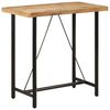 vidaXL Bar Table 110x55x107 cm Solid Wood Mango and Iron