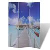 vidaXL Folding Room Divider 120x170 cm Beach
