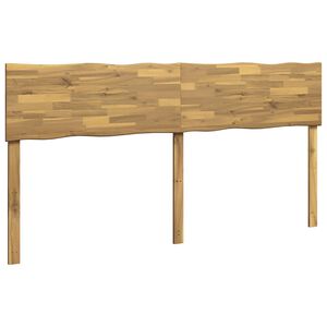 vidaXL Live Edge Headboard ROSTOCK White 180 cm Solid Acacia Wood