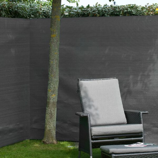 Nature Garden Sight Break Fencing PE 1x3m Anthracite