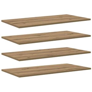 vidaXL Bookshelf Board 3-Tier 4 pcs 80 x 40 x 1.5 cm Engineered Wood