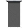vidaXL Balcony Side Awning 100% polyester iron steel
