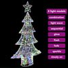 vidaXL Christmas Tree with 160 LEDs Multicolour 150 cm Acrylic