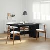 vidaXL Dining Table Black Oak 180x90x76 cm Engineered Wood