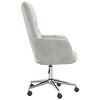 vidaXL Relaxing Chair with Wheel Light Grey 69 x 61.5 x 102 cm Velvet