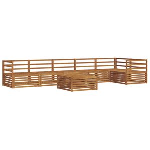 vidaXL Outdoor Sofa Set 7 pcs Natural Solid Acacia Wood