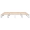 vidaXL Bed Frame without Mattress White 180x200 cm Super King Solid Wood Pine