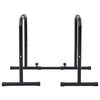 vidaXL Dip Bar Manual Black 116 x 66 x 74.5 cm Powder-coated steel