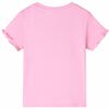 Kids' T-shirt with Short Sleeves Bright Pink 128