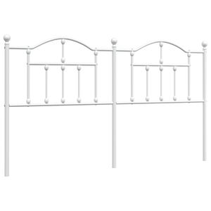 vidaXL Metal Replace Headboard White 180 cm