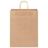 vidaXL Paper Bags 50 pcs with Handles Brown 32x12x42 cm