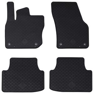 vidaXL Car Mat 4 pcs Black VW TIGUAN TDI Rubber