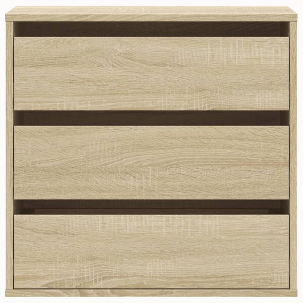 vidaXL Corner Chest of Drawers Sonoma Oak 60x41x58 cm Engineered Wood